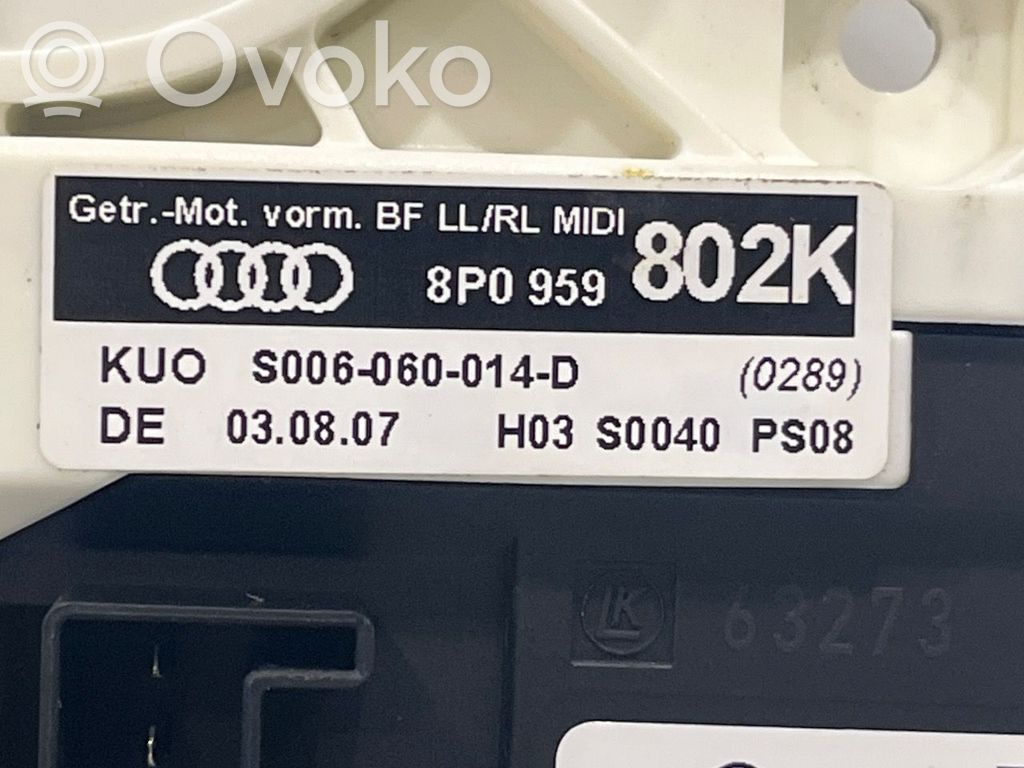 Audi A3 S3 8P Macara electrică geam ușă față
