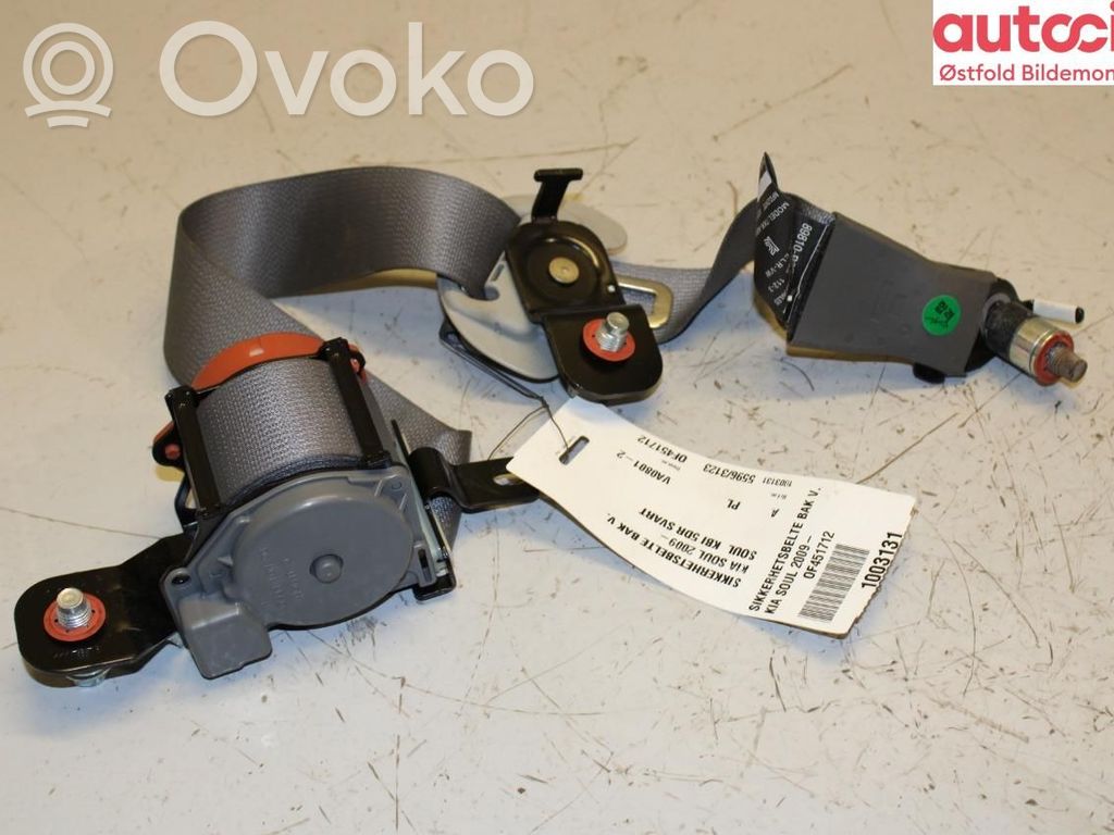 KIA Soul Cinturón trasero 