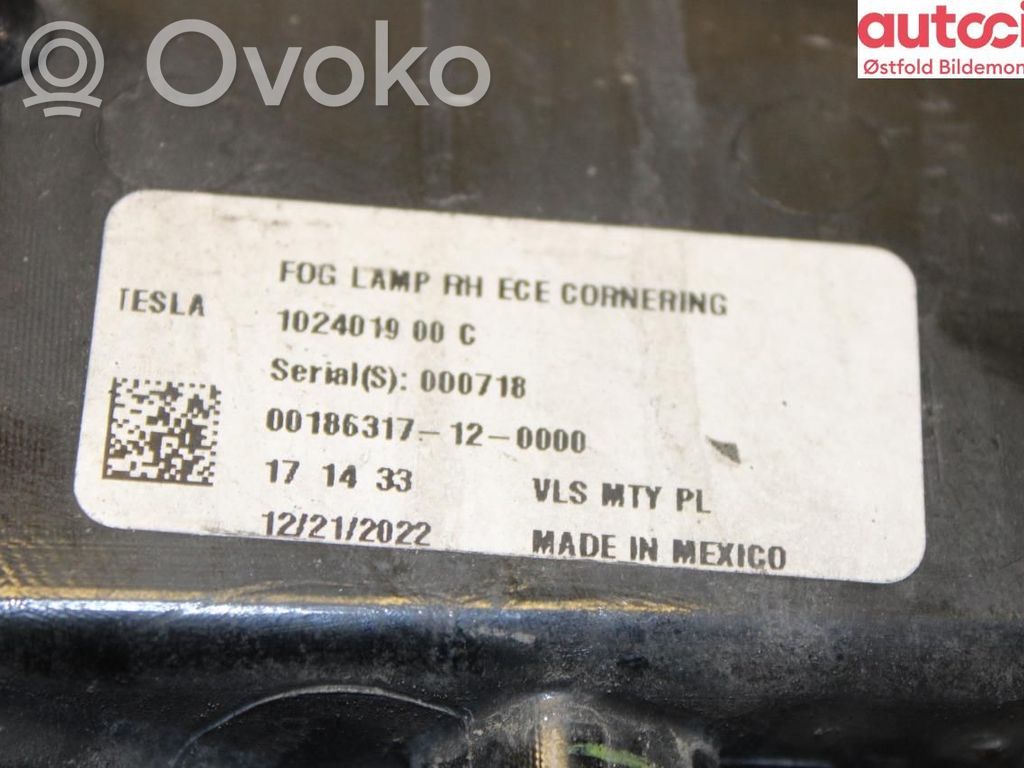 Tesla Model S Feu antibrouillard avant 