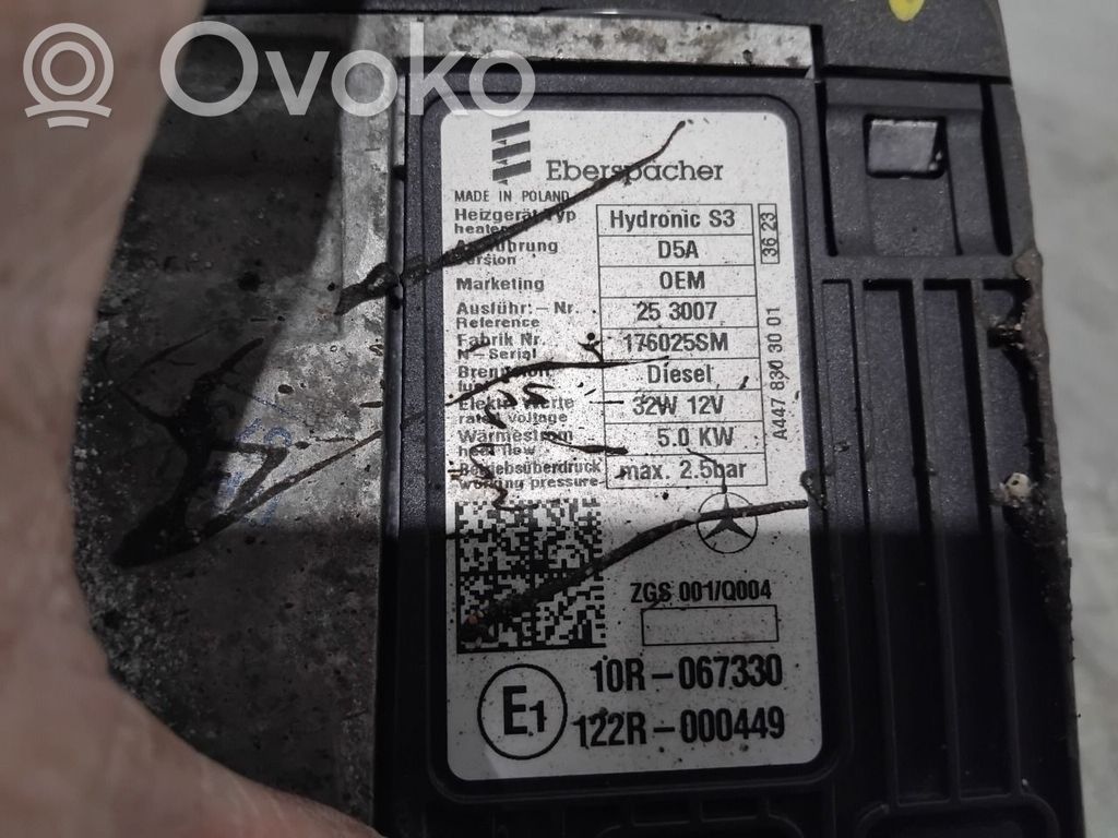 Mercedes-Benz Vito Viano W447 Podgrzewacz paliwa 
