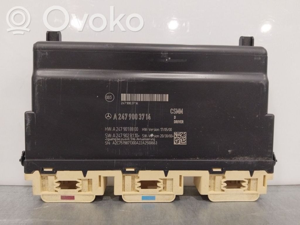 Mercedes-Benz EQB Modulo di controllo sedile 