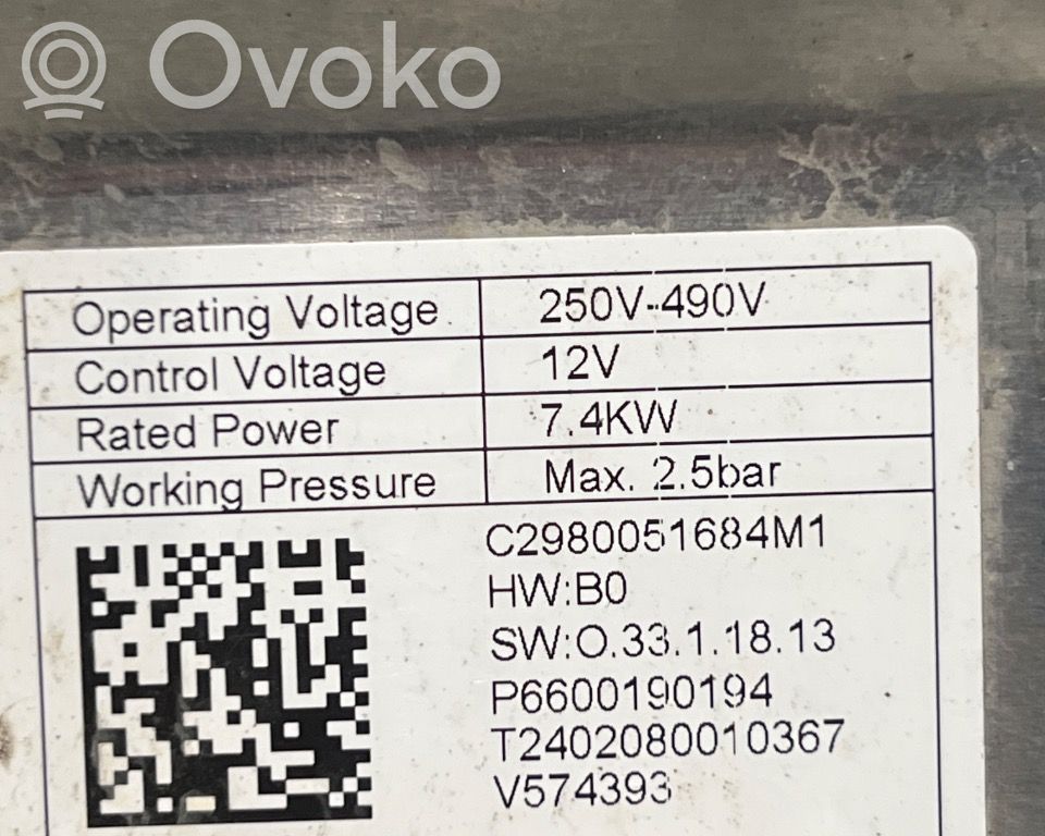Volvo EX30 Zawór sterujący płynu chłodzącego 