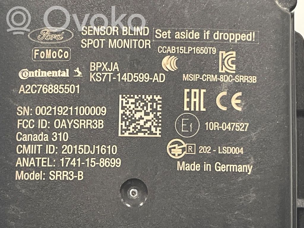 Ford Mondeo MK V Radar / Czujnik Distronic 