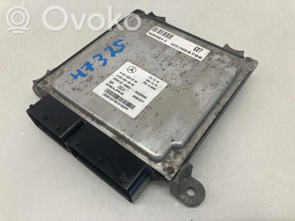 Mercedes-Benz Sprinter W906 Centralina/modulo motore ECU 