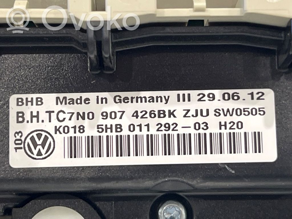 Volkswagen Caddy Panel klimatyzacji / Ogrzewania 