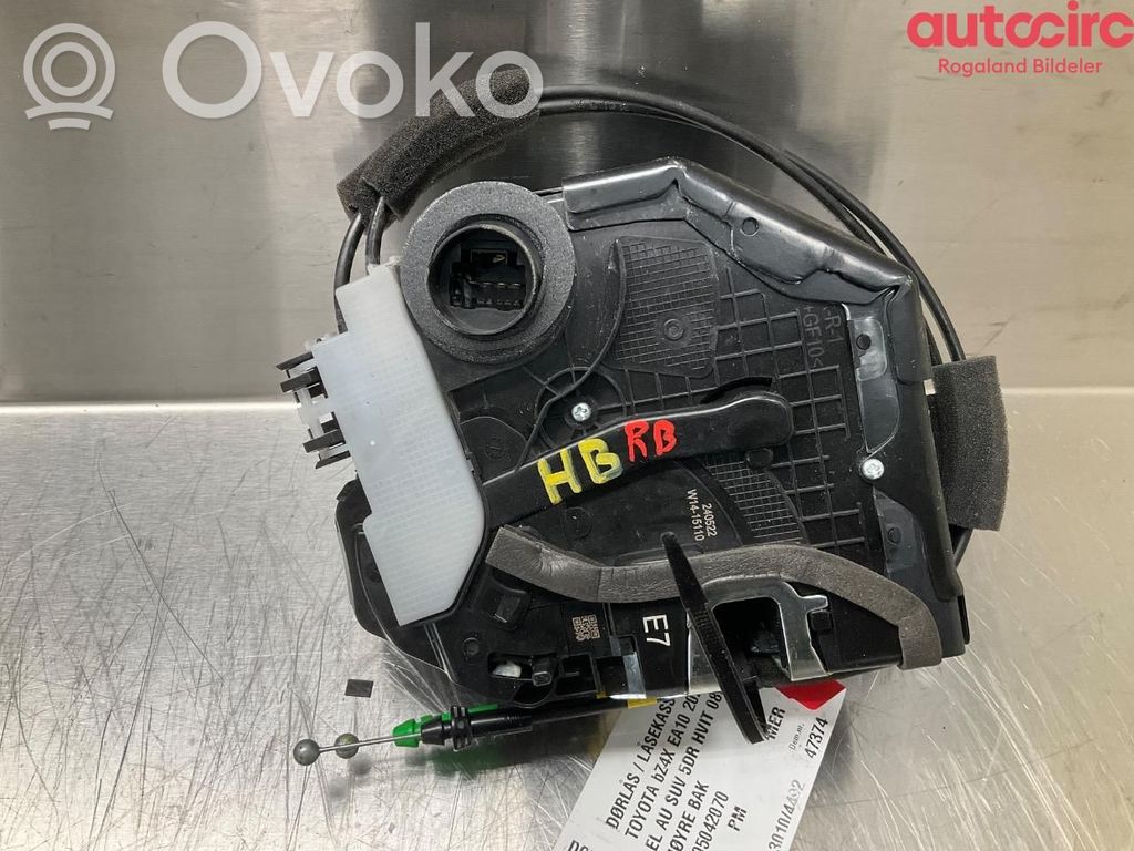Toyota bZ4X Serrure de porte arrière