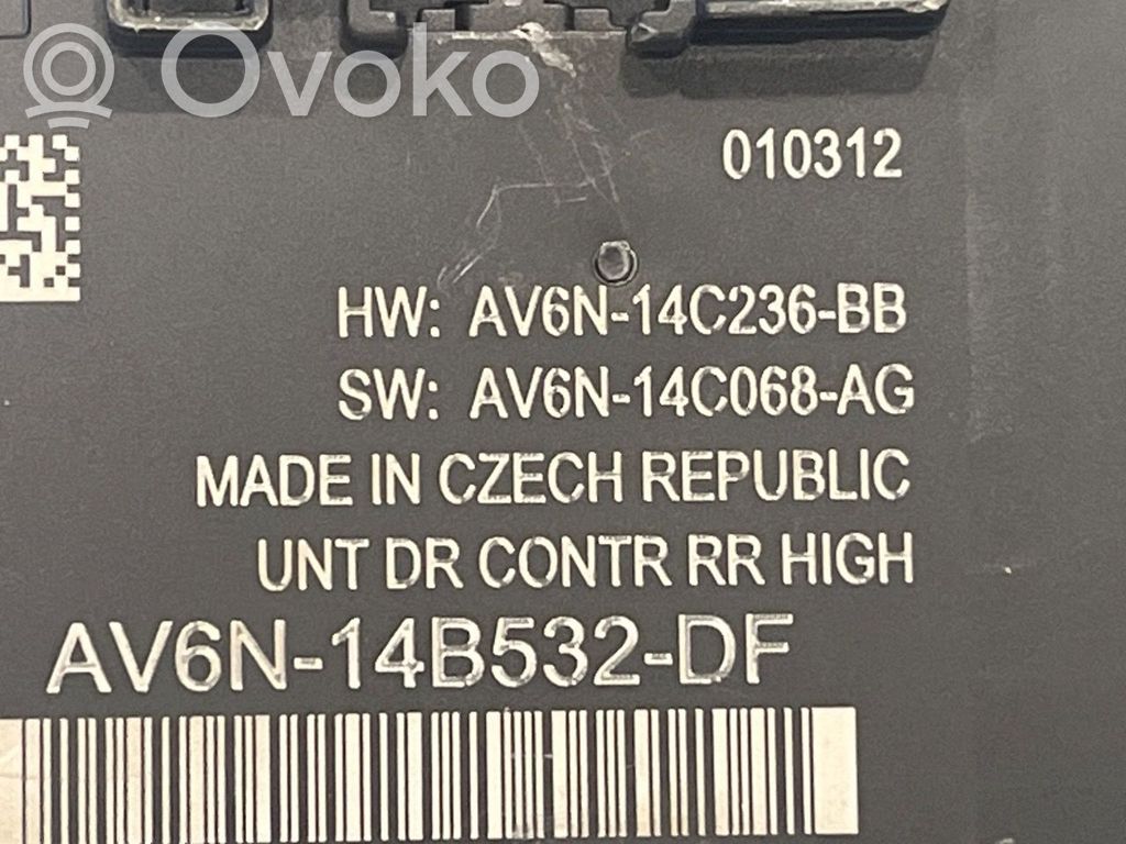 Door control unit/module   1821289,AV6N14B532DF,AV6N14B532DF,1821289,AV6N14B532DF