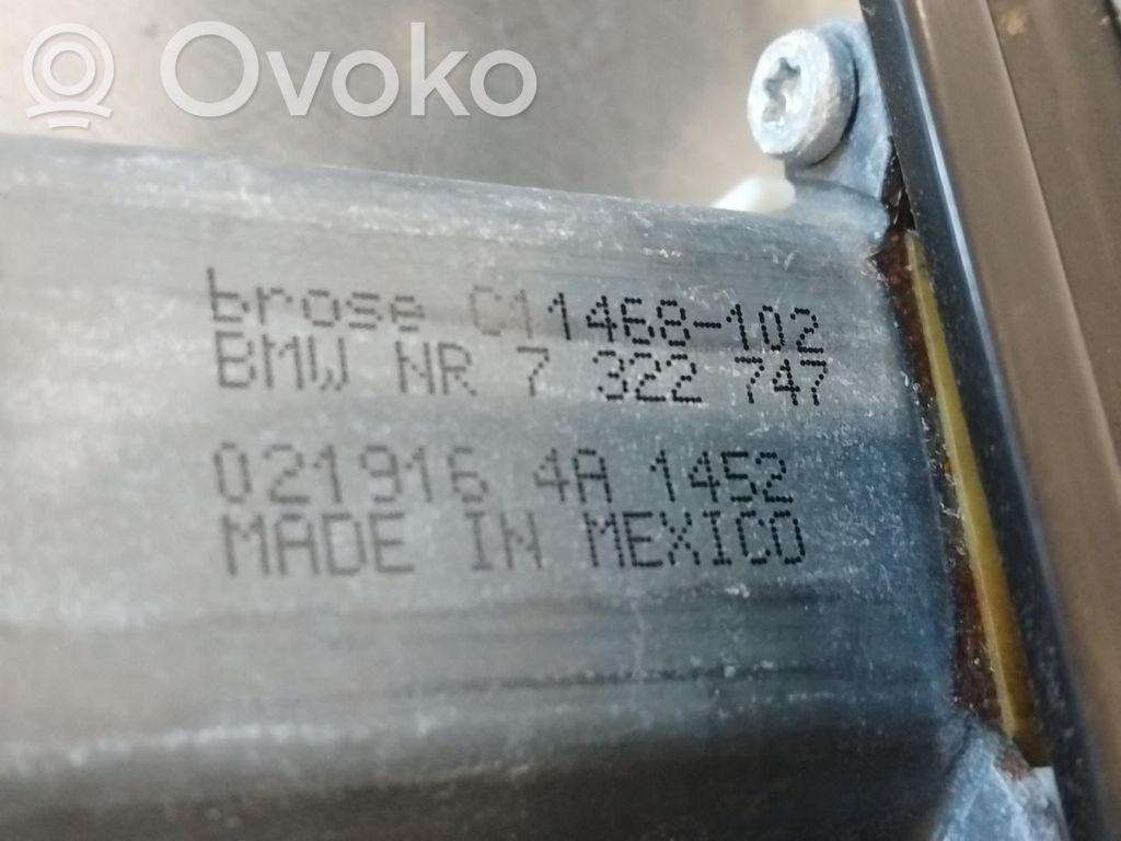 BMW X3 F25 Regulador de ventanilla eléctrico de puerta delantera 