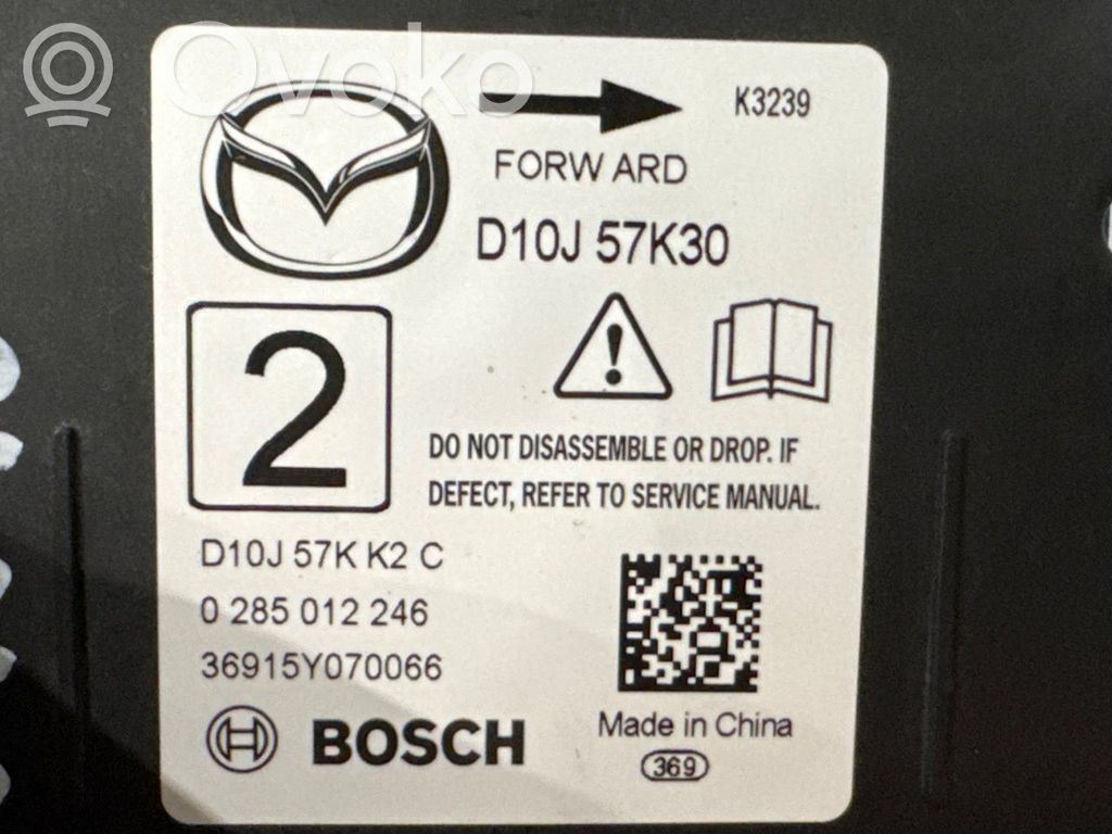 Mazda CX-3 Airbag control unit/module 