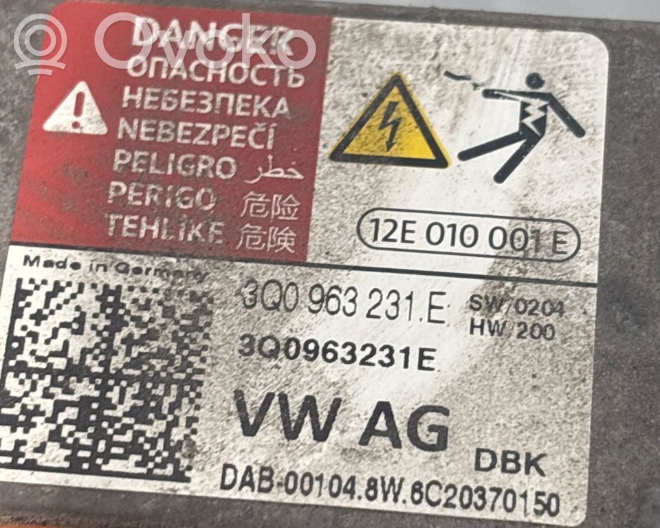 Zuheizer Heizelement (optional)   3Q0963231E,3Q0963231E,3Q0963231E,3Q0963231E