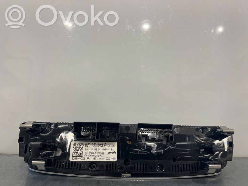 Audi A3 S3 8V Console centrale, commande chauffage/clim 