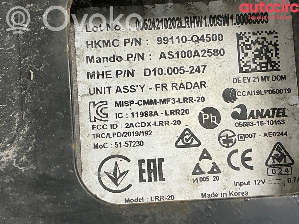 KIA Niro Sensor de radar Distronic 