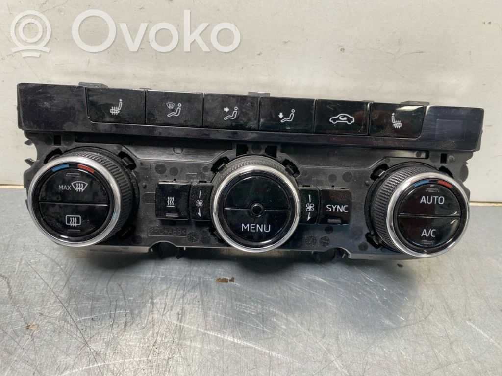 Skoda Octavia Mk3 (5E) Console centrale, commande chauffage/clim 