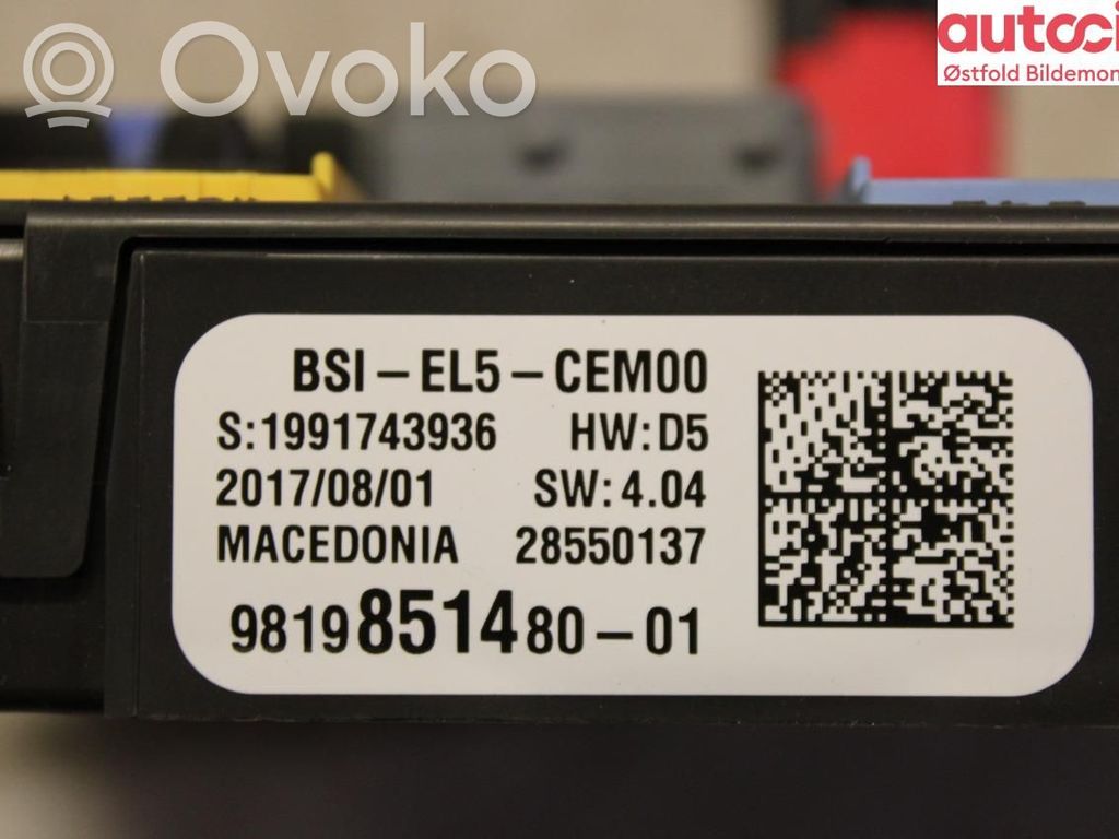 Citroen C4 II Picasso Sulakerasiasarja 