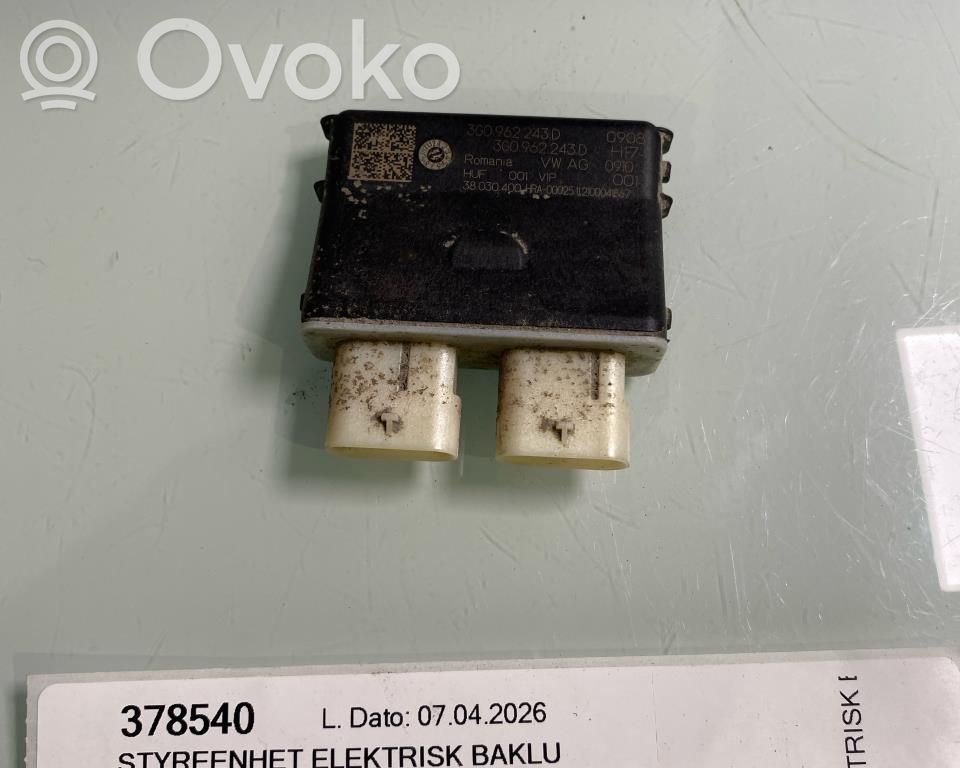 Tailgate/trunk control unit/module   3G0962243D,3G0962243D