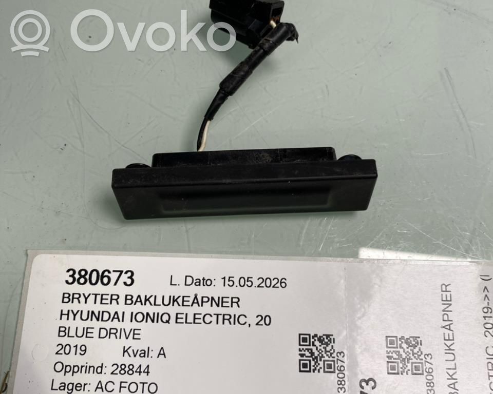 Hyundai Ioniq Przełącznik / Przycisk otwierania klapy bagażnika 