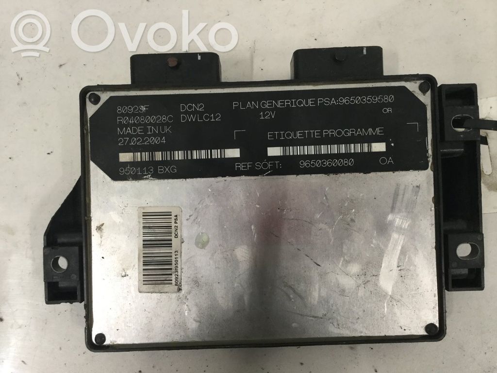 Citroen Jumpy Unité de commande, module ECU de moteur 