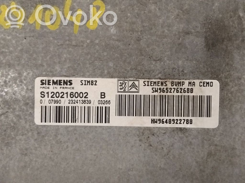 Citroen C3 Pluriel Gearbox control unit/module 