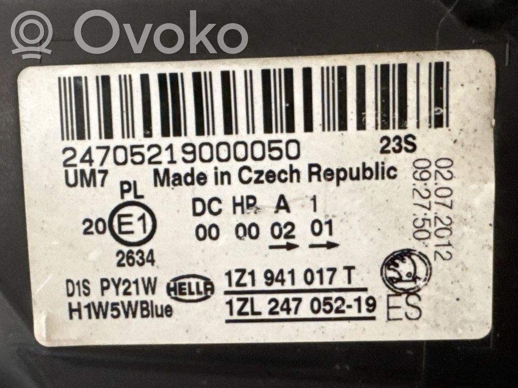 Skoda Octavia Mk2 (1Z) Headlight/headlamp 