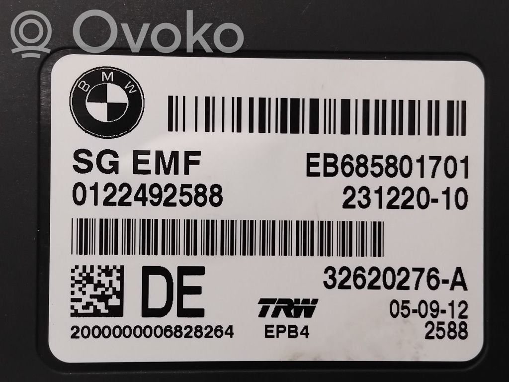 BMW 5 F10 F11 Modul de control frână de mână 