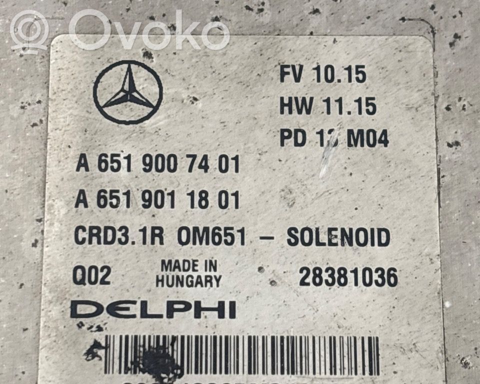 Mercedes-Benz C W204 Centralina/modulo motore ECU 