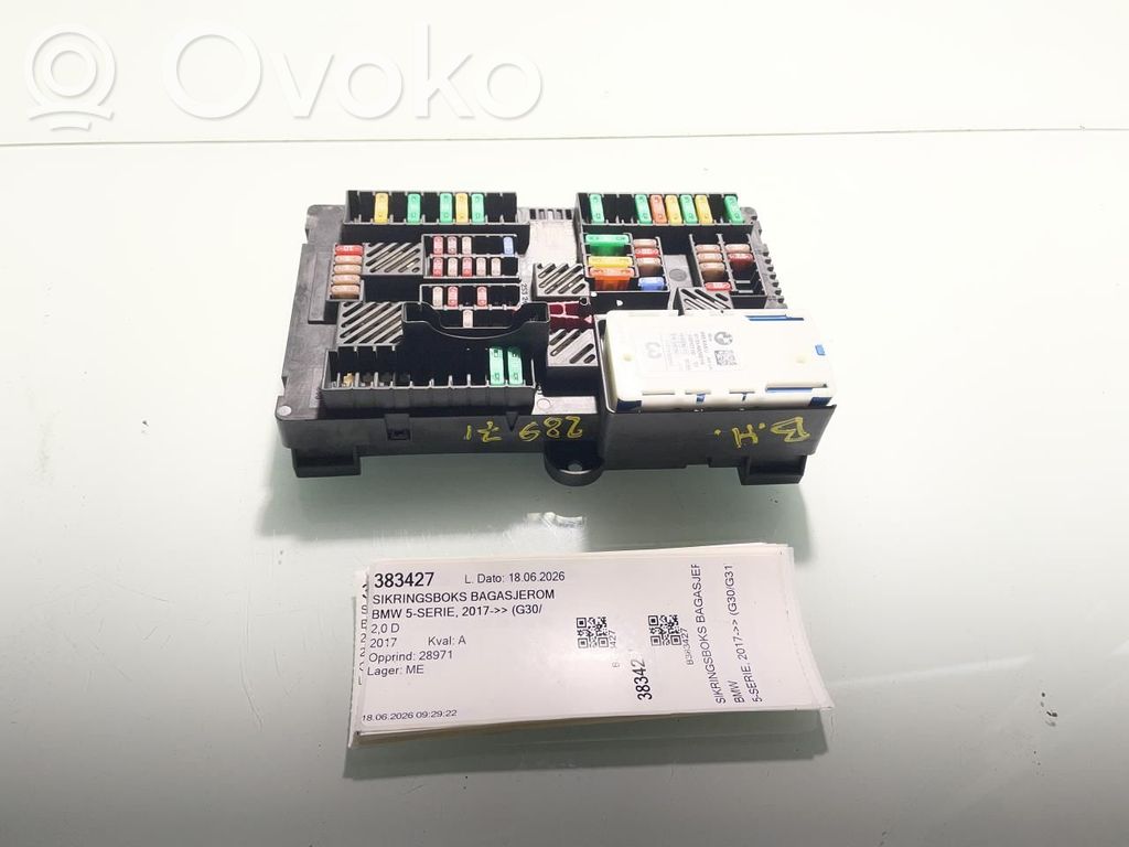BMW 5 G30 G31 G38 Set scatola dei fusibili 