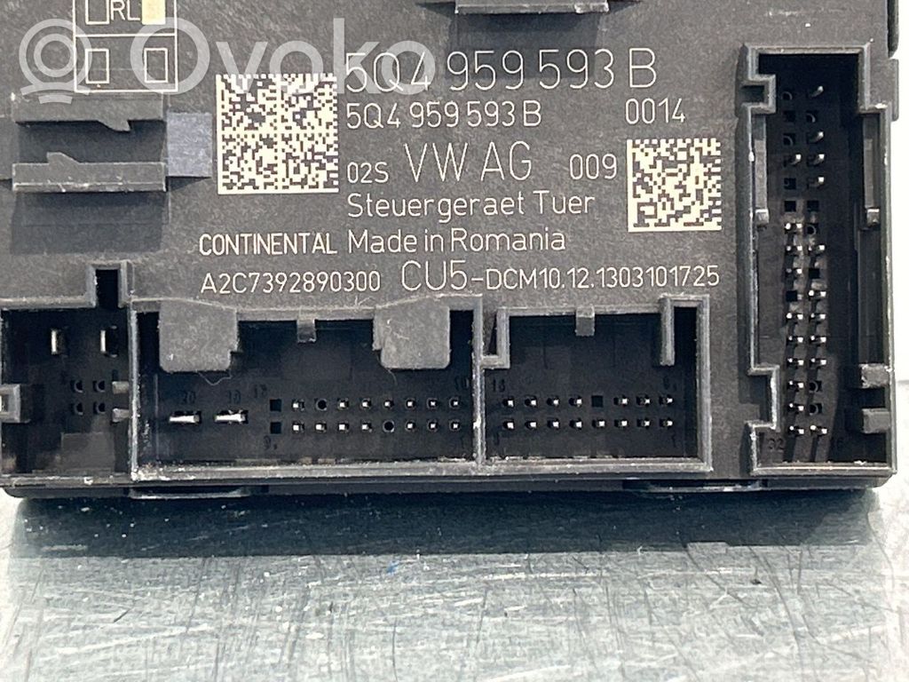 Skoda Octavia Mk3 (5E) Centralina/modulo portiere 