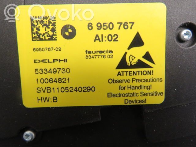 BMW X6 E71 Moldura del interruptor de la ventana de la puerta delantera