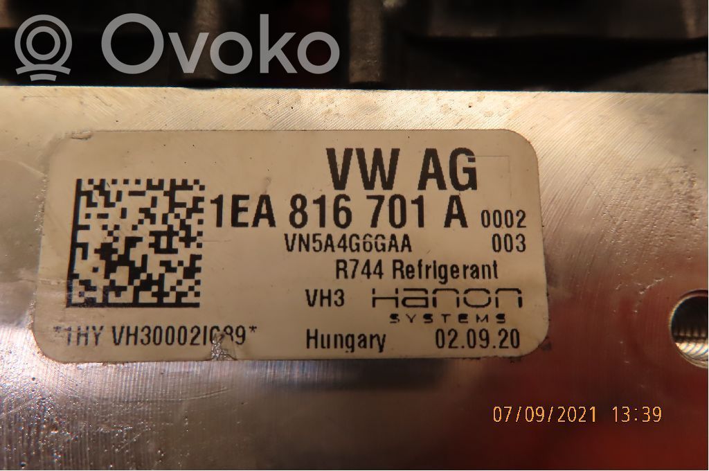 Volkswagen ID.3 Inne elementy układu klimatyzacji A/C 