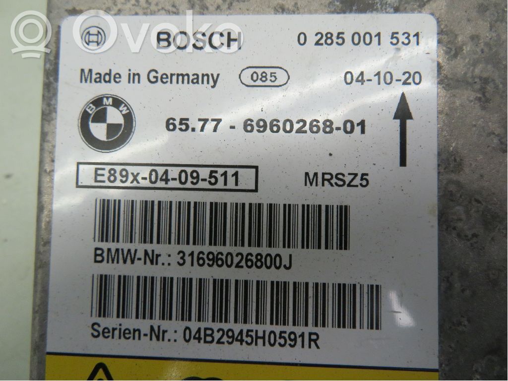 BMW 1 E81 E87 Module de contrôle airbag 