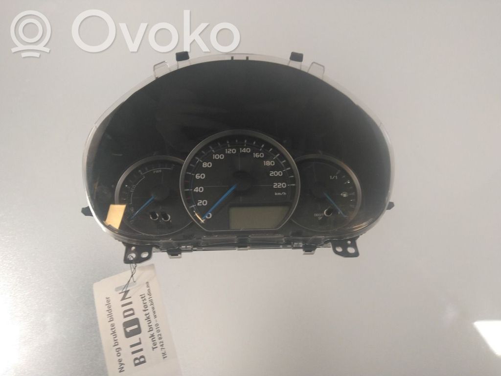 Toyota Yaris Vitezometru (grup de instrumente)