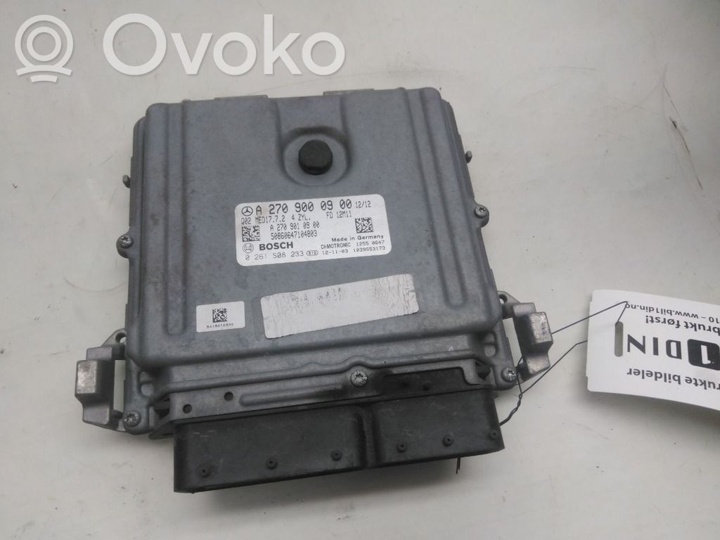 Mercedes-Benz B W246 W242 Unité de commande, module ECU de moteur
