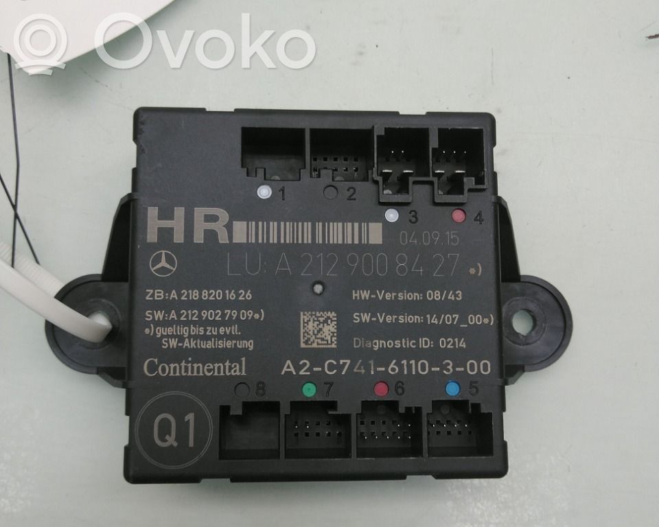 Mercedes-Benz E W212 Unitate/modul comandă uși 