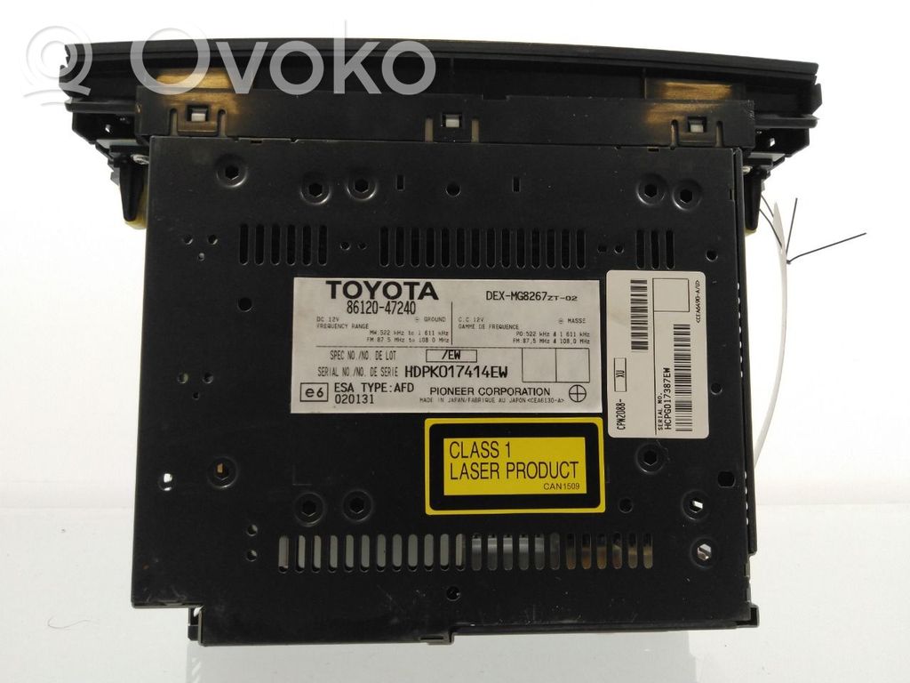 Toyota Prius (NHW20) Panel / Radioodtwarzacz CD/DVD/GPS