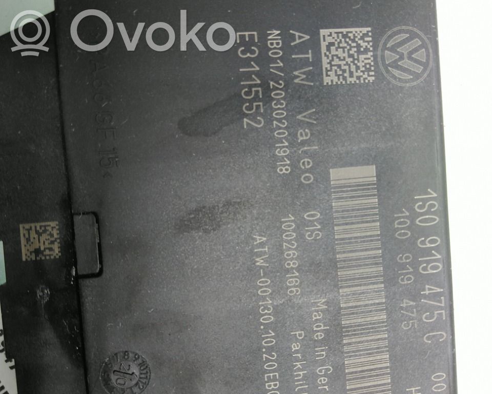 Volkswagen e-Up Parking PDC control unit/module 