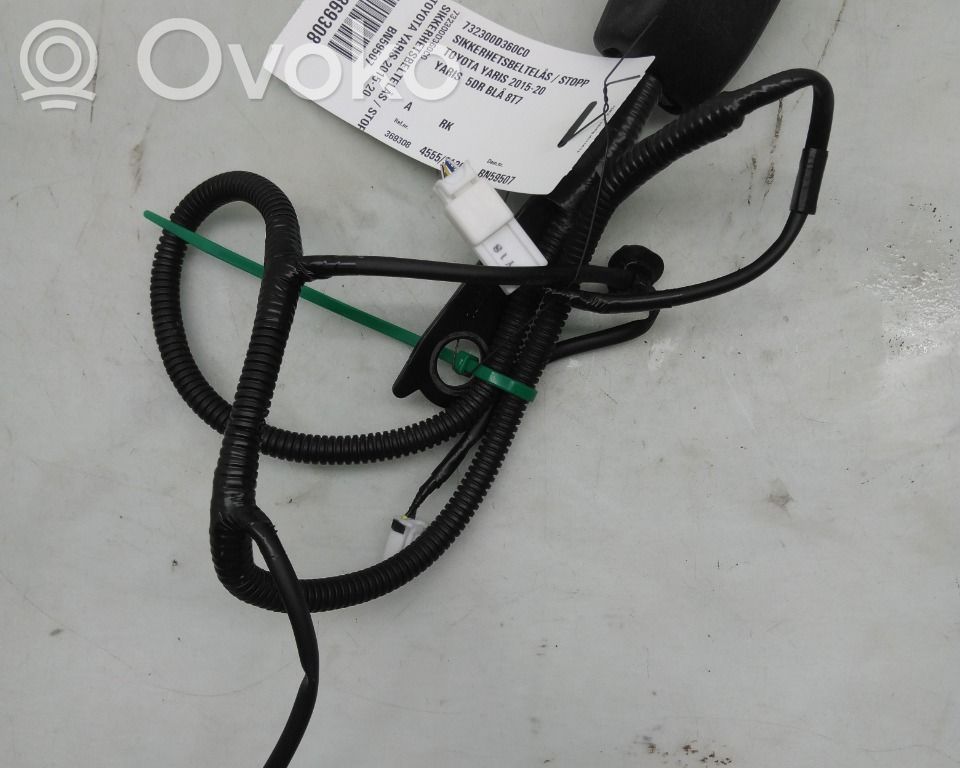Toyota Yaris Hebilla del cinturón delantero 