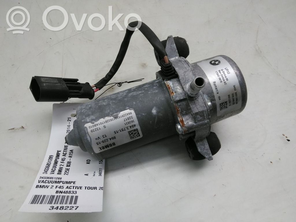 BMW 2 F22 F23 Pompa podciśnienia / Vacum 