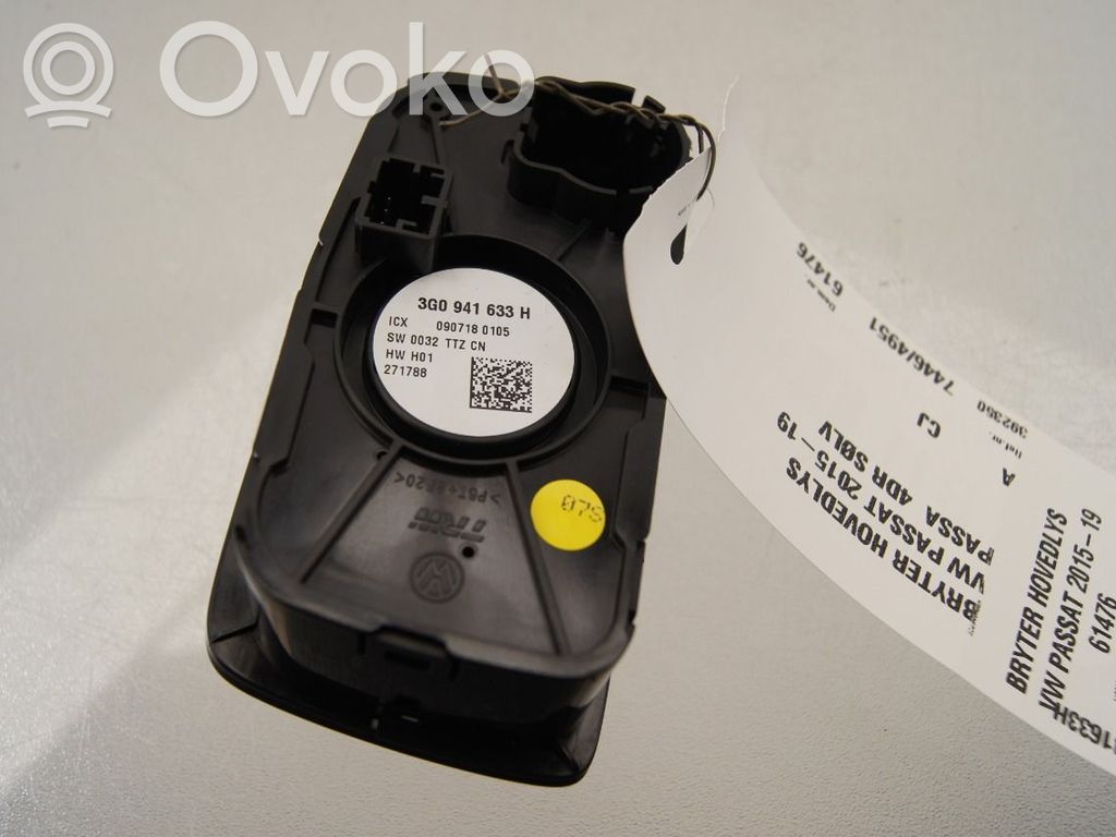 Volkswagen PASSAT B8 Interruttore luci