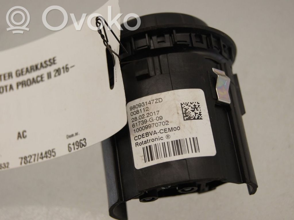 Toyota Proace Otros interruptores/perillas/selectores