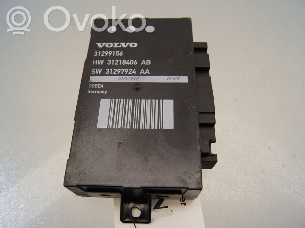 Unité de commande / module de hayon   31218406,31299156,31299156,31218406,31299156