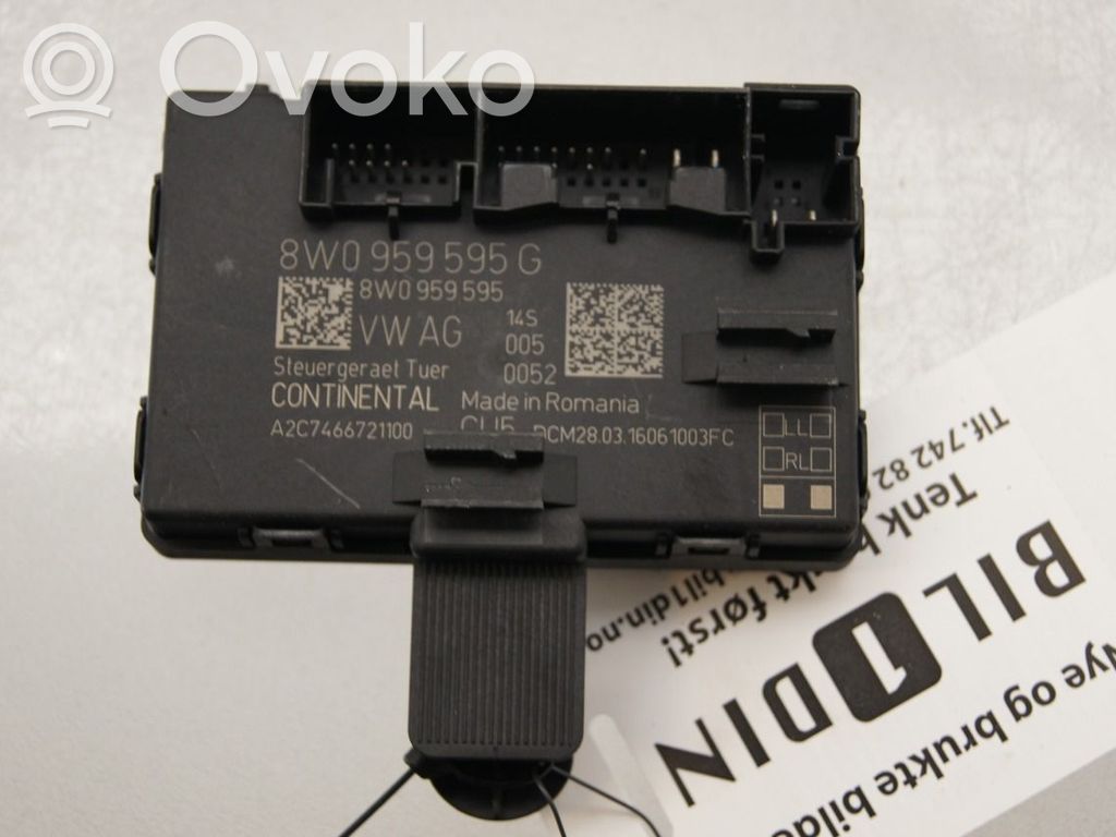 Audi A4 S4 B9 Centralina/modulo portiere 