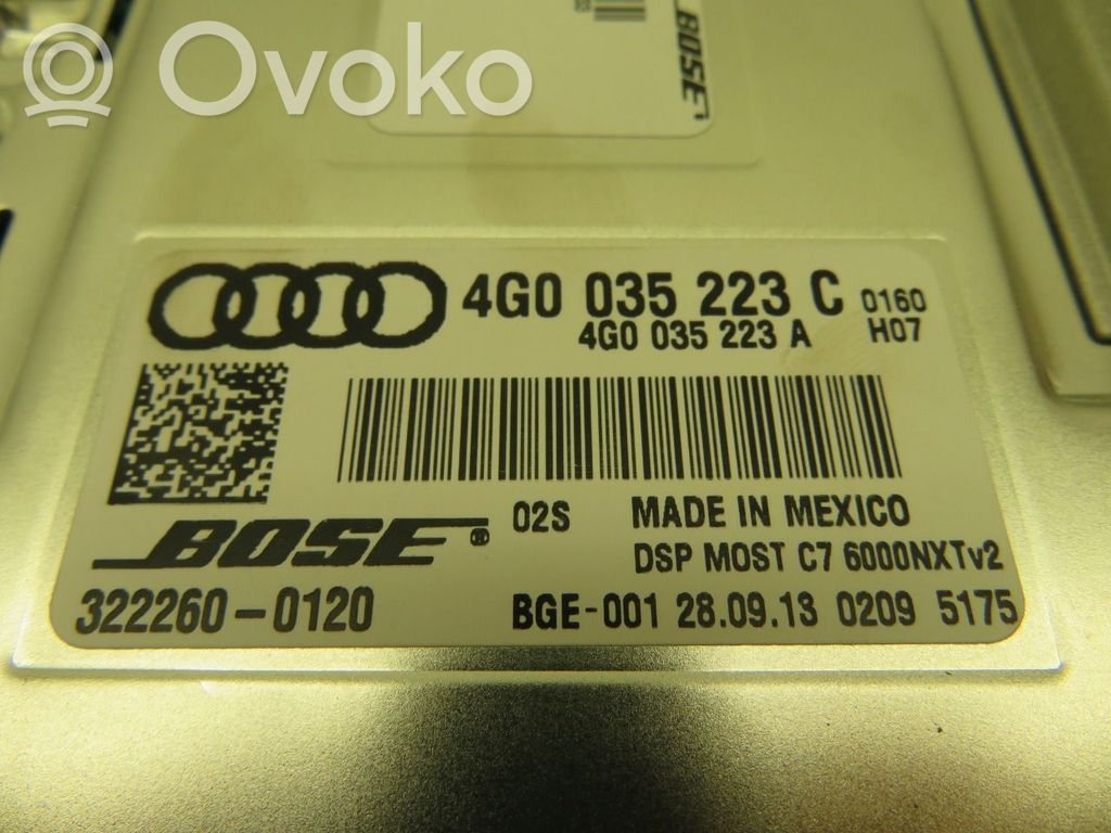 Audi A6 S6 C7 4G Wzmacniacz audio