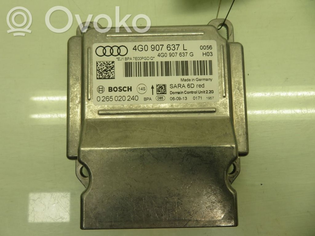 Audi A6 S6 C7 4G Unidad de control/módulo del Airbag 