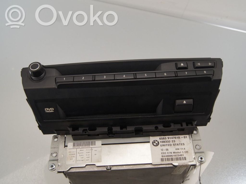 BMW X5 E70 Panel / Radioodtwarzacz CD/DVD/GPS 