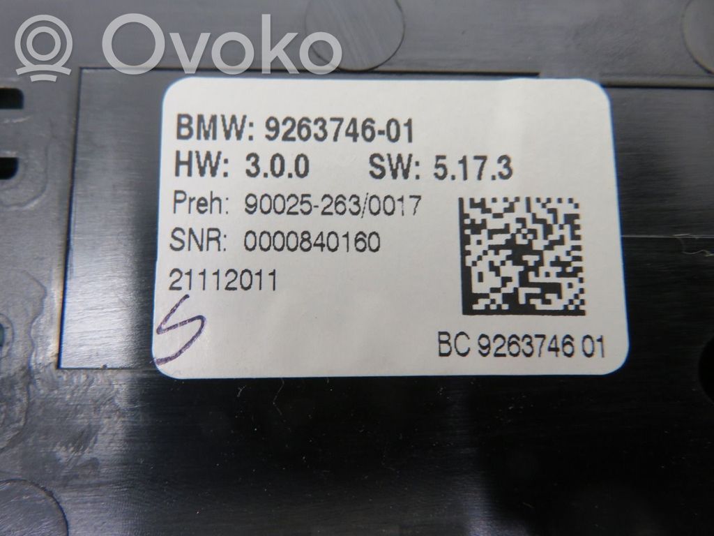 BMW 5 F10 F11 Mascherina climatizzatore/regolatore riscaldamento 