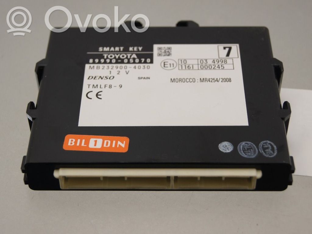 Toyota Avensis T270 Unitate/modul de control fără cheie (KESSY) 