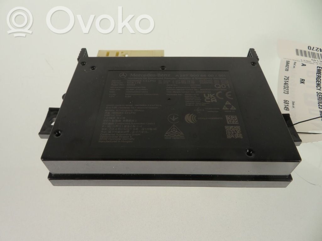 Mercedes-Benz EQA Unitate control sunet HiFi Audio 