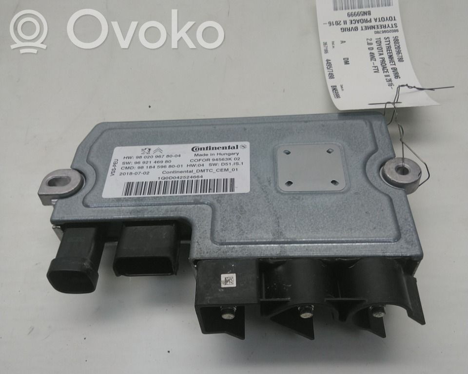 Alte unități/module de control   9802096780,9802096780