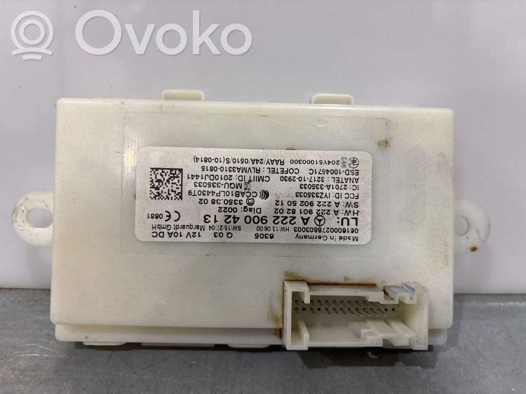 Mercedes-Benz C W205 Unitate/modul de control fără cheie (KESSY) 