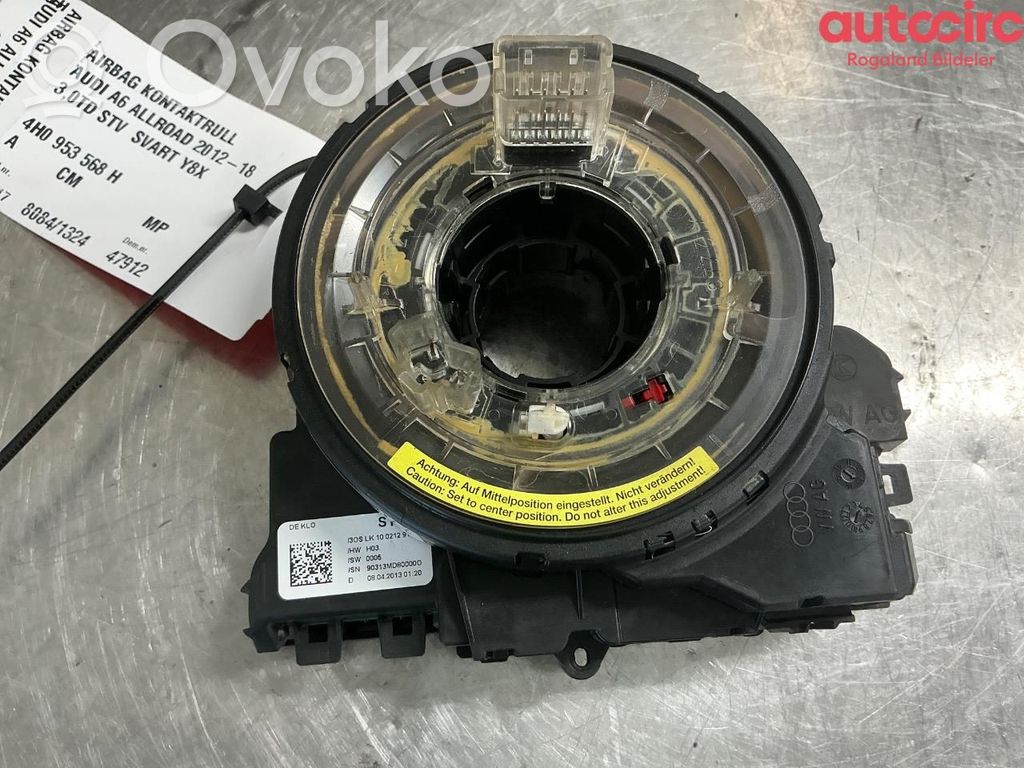 Audi A6 Allroad C7 Bague collectrice/contacteur tournant airbag (bague SRS)